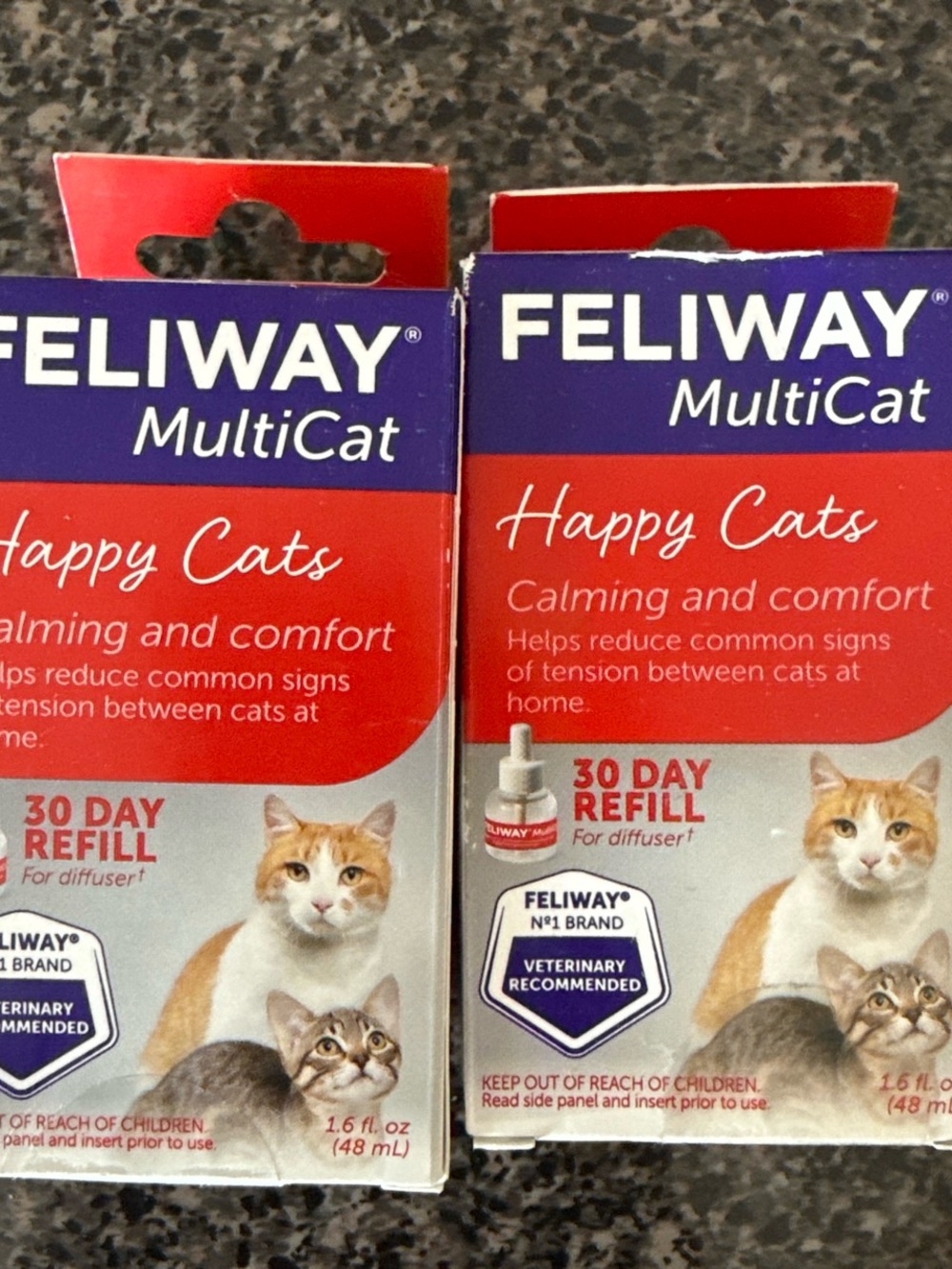 MultiCat Happy Cats 30 Day Refill - Red/White